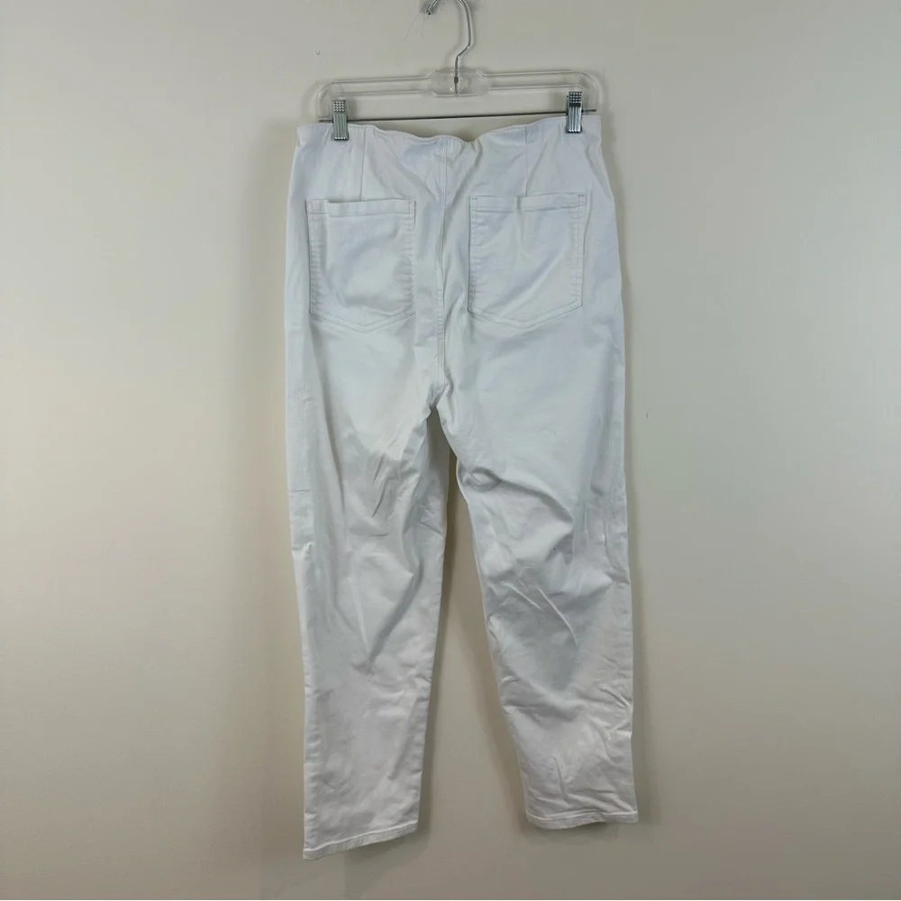 Eileen Fisher White Skinny Leg Denim Jeans Size Small Women's